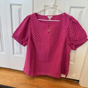 CJ Banks Size 1X (16/18W) Fuchsia Top